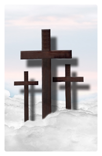 Three Crosses (Clouds) White